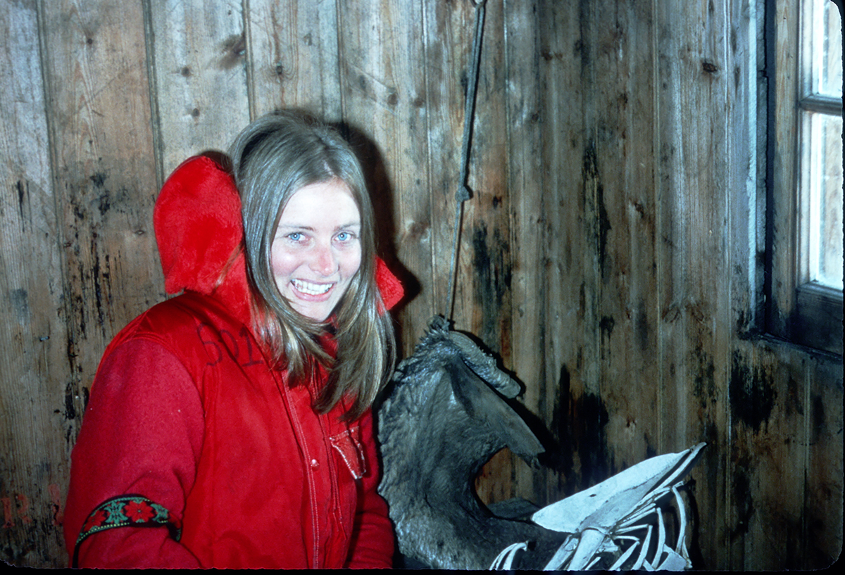 Donna in Discovery Hut